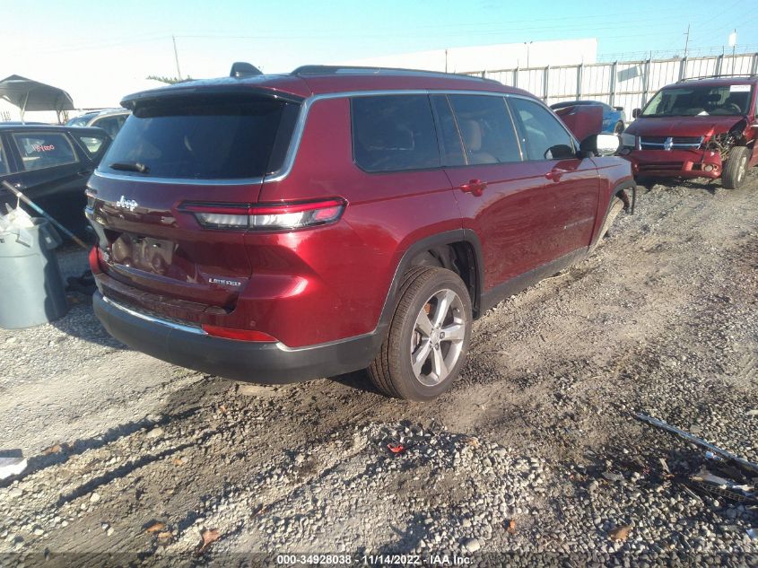 2021 JEEP GRAND CHEROKEE L LIMITED VIN: 1C4RJJBG9M8136249