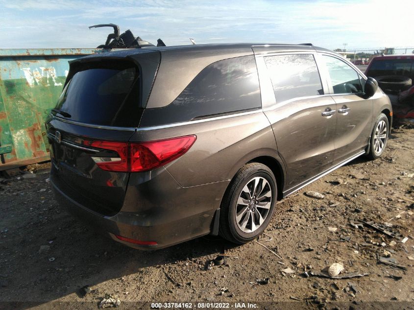 2022 HONDA ODYSSEY EX-L VIN: 5FNRL6H74NB061122