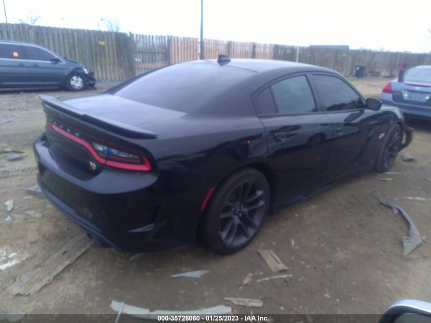 2021 DODGE CHARGER SCAT PACK VIN: 2C3CDXGJ1MH585010