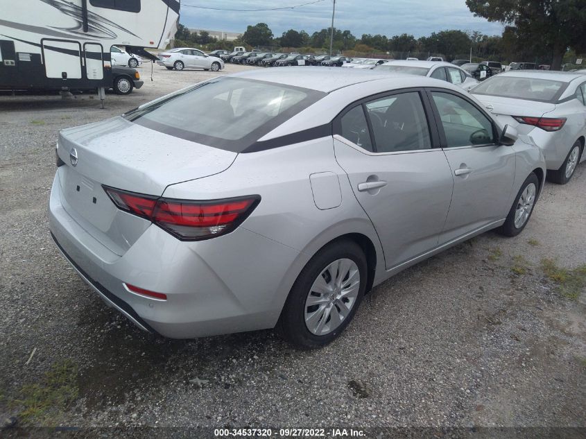 2022 NISSAN SENTRA S VIN: 3N1AB8BV0NY293307