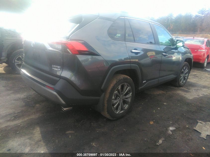 2022 TOYOTA RAV4 HYBRID LIMITED VIN: 4T3D6RFV1NU088874