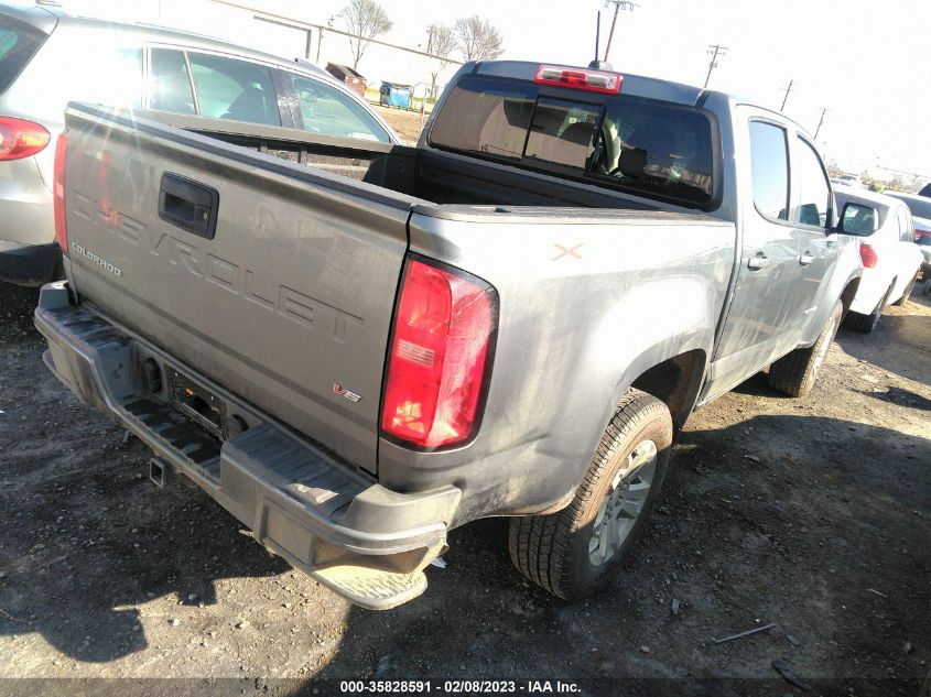 2022 CHEVROLET COLORADO 4WD LT VIN: 1GCGTCEN5N1303191