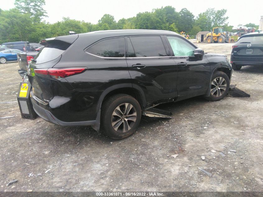 2020 TOYOTA HIGHLANDER XLE VIN: 5TDGZRBH6LS505618