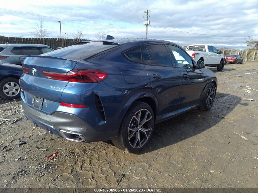 2022 BMW X6 XDRIVE40I VIN: 5UXCY6C04N9K80575