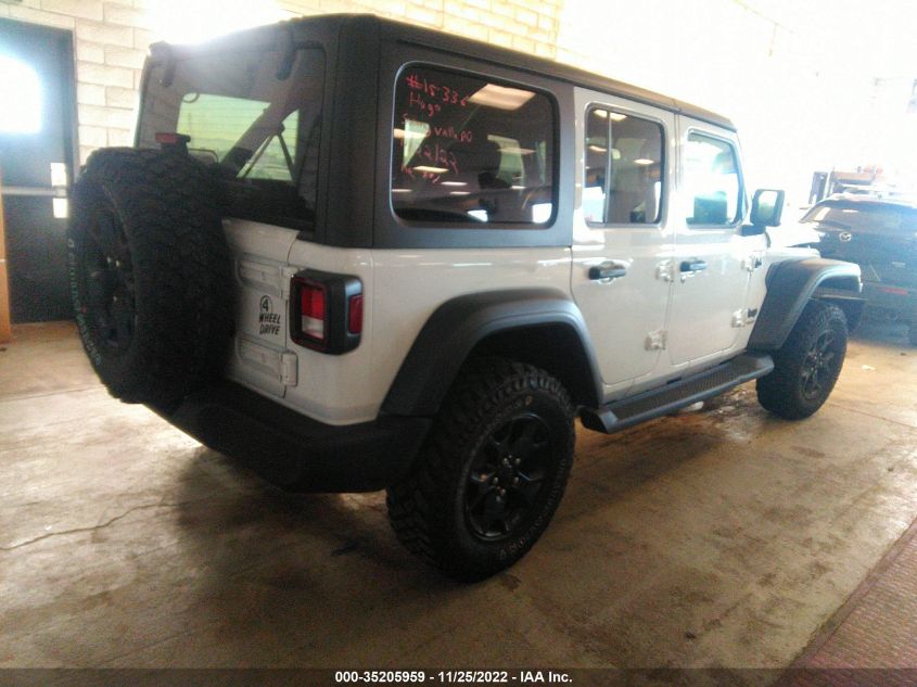 2020 JEEP WRANGLER UNLIMITED WILLYS VIN: 1C4HJXDG4LW253968