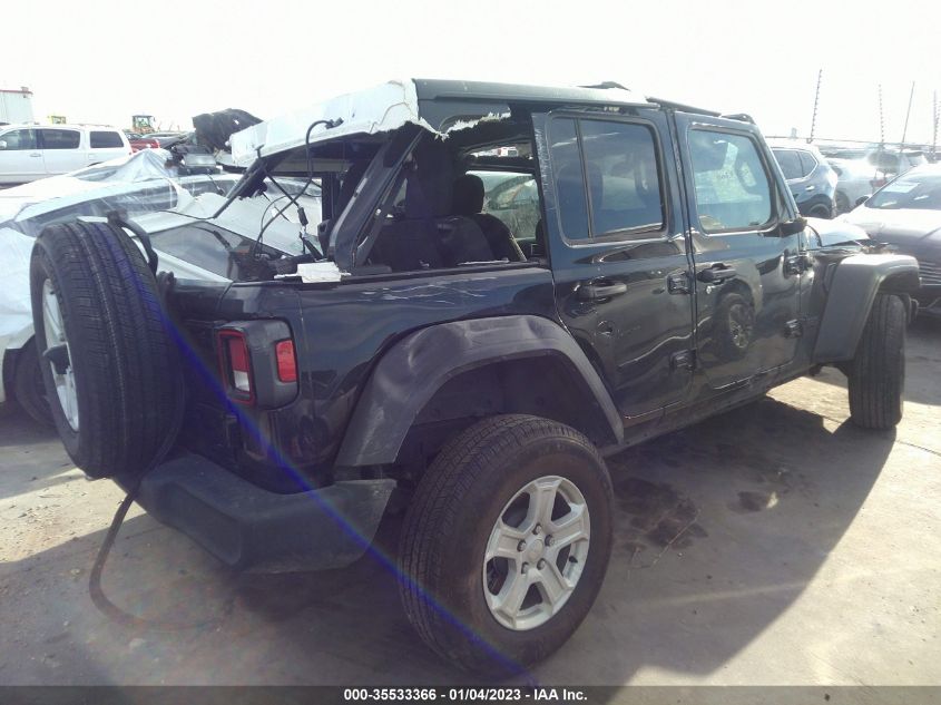 2022 JEEP WRANGLER UNLIMITED SPORT S VIN: 1C4HJXDG4NW166445