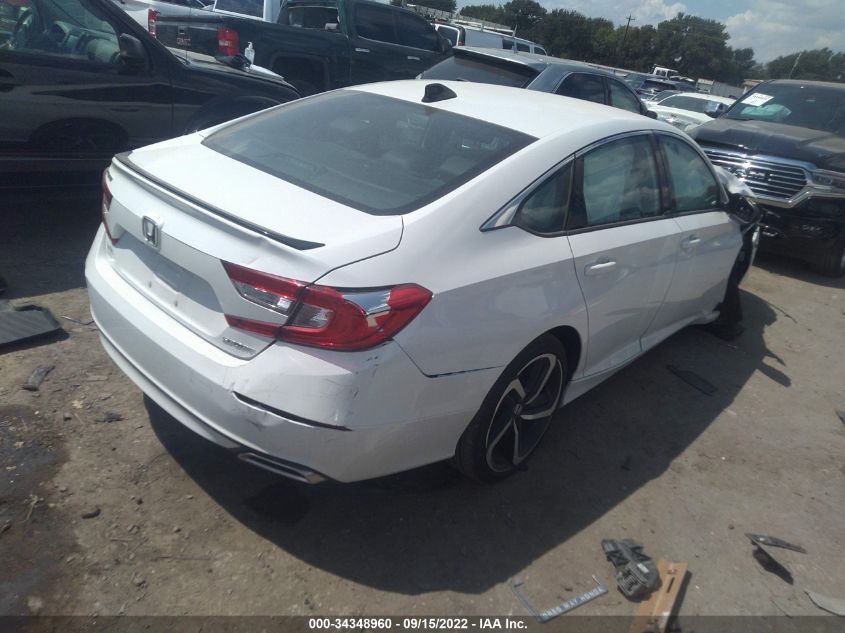 2022 HONDA ACCORD SEDAN SPORT VIN: 1HGCV1F38NA043557