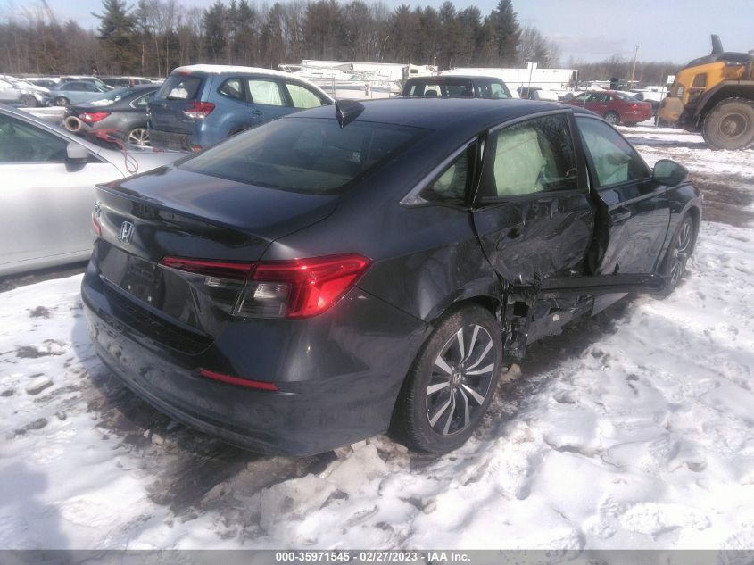 2022 HONDA CIVIC SEDAN EX VIN: JHMFE1F76NX000118