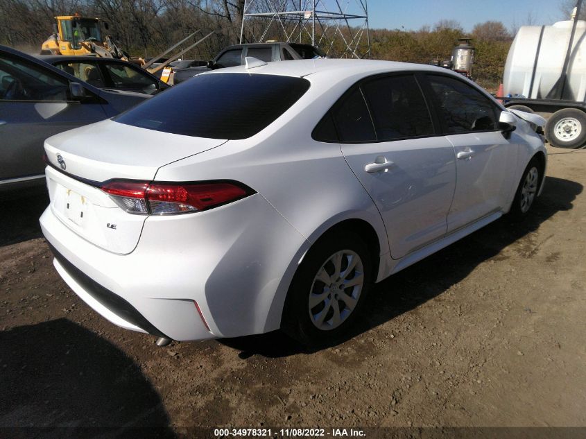 2021 TOYOTA COROLLA LE VIN: JTDEPMAE5MJ185925