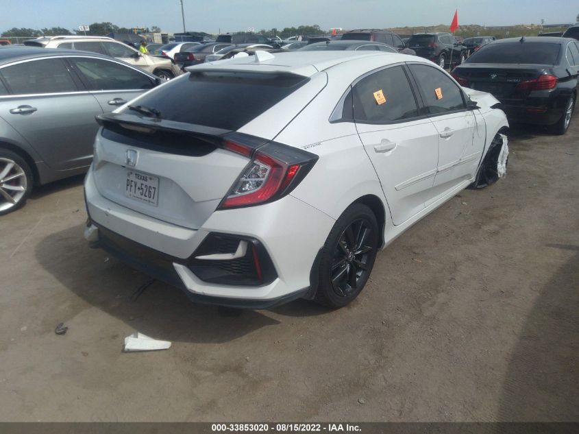 2021 HONDA CIVIC HATCHBACK EX VIN: SHHFK7H69MU210222