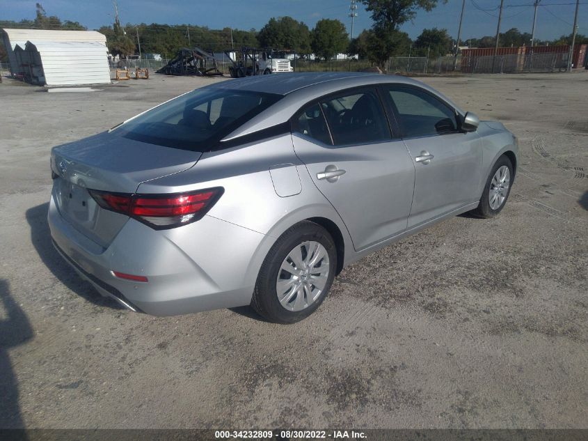2022 NISSAN SENTRA S VIN: 3N1AB8BV6NY287169