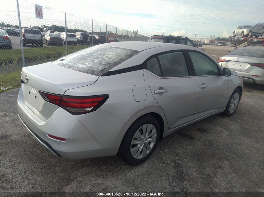 2022 NISSAN SENTRA S VIN: 3N1AB8BV5NY293089
