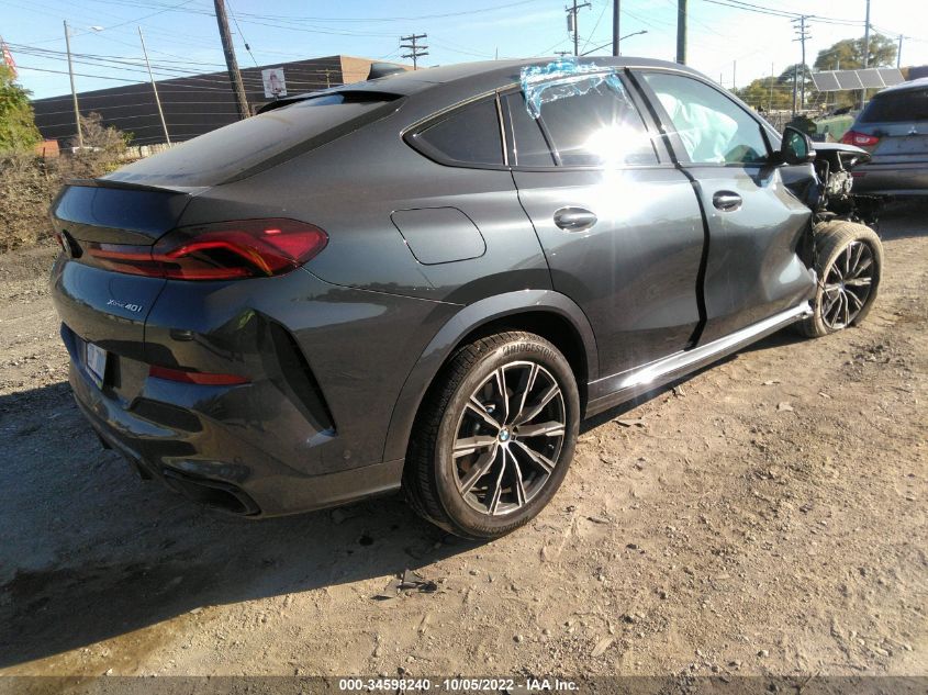2022 BMW X6 XDRIVE40I VIN: 5UXCY6C01N9K27445
