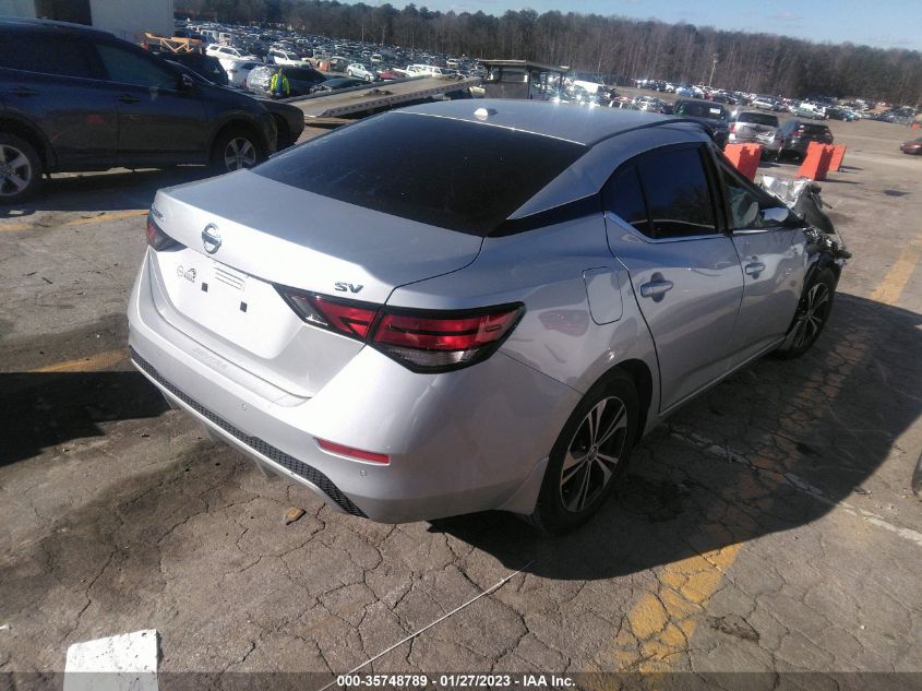 2022 NISSAN SENTRA SV VIN: 3N1AB8CV1NY250352