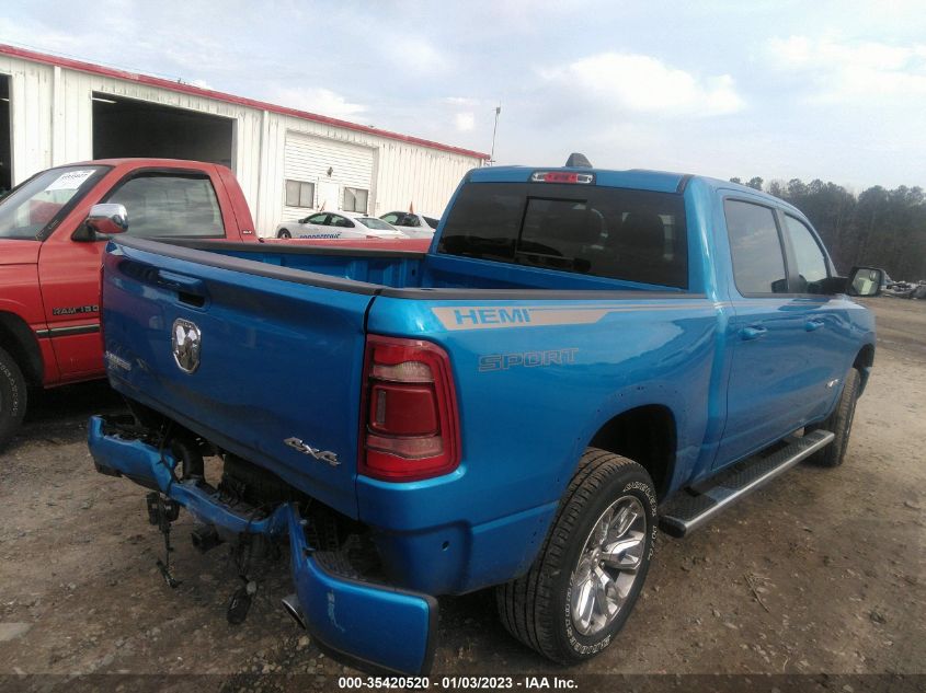 2021 RAM 1500 LARAMIE VIN: 1C6SRFJT1MN718084