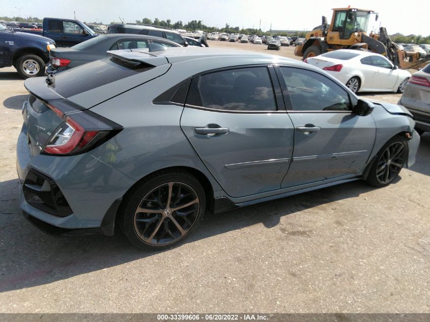 2021 HONDA CIVIC HATCHBACK SPORT VIN: SHHFK7H48MU208833