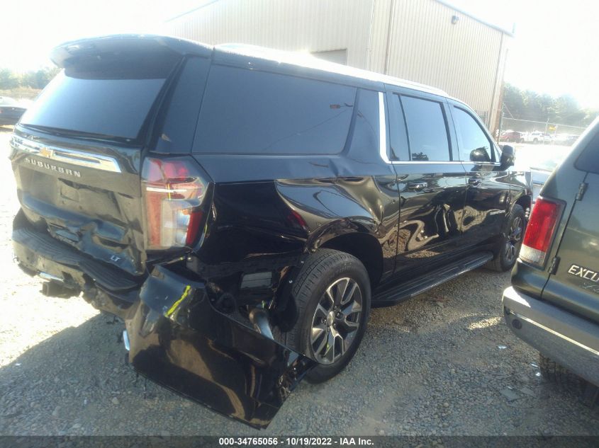 2022 CHEVROLET SUBURBAN LT VIN: 1GNSKCKD2NR338157
