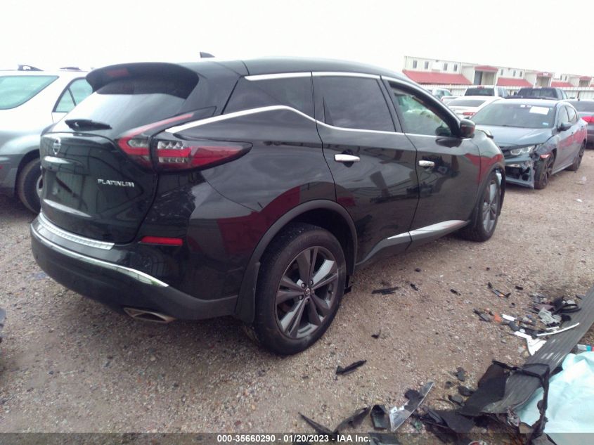 2022 NISSAN MURANO PLATINUM VIN: 5N1AZ2DJ0NC110816