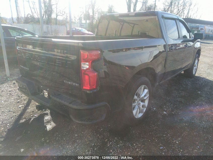 2021 CHEVROLET SILVERADO 1500 CUSTOM VIN: 1GCPYBEK6MZ393324