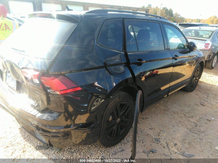 2022 VOLKSWAGEN TIGUAN SE R-LINE BLACK VIN: 3VV8B7AX2NM092770
