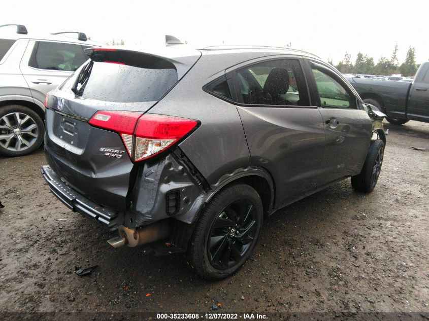 2022 HONDA HR-V SPORT VIN: 3CZRU6H12NM758920
