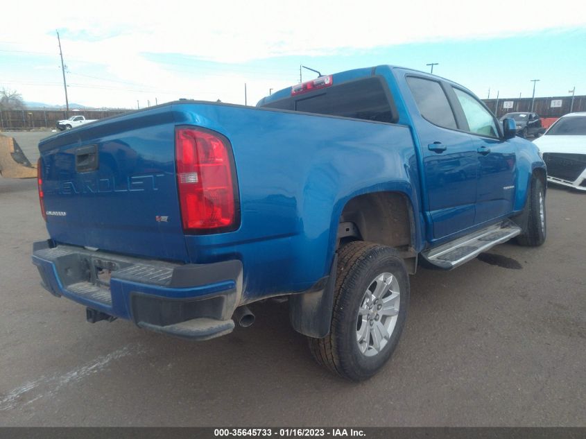 2021 CHEVROLET COLORADO 2WD LT VIN: 1GCGSCENXM1153600