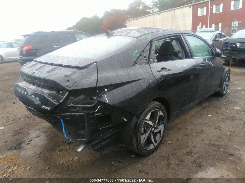 2023 HYUNDAI ELANTRA HYBRID LIMITED VIN: KMHLN4AJXPU034023