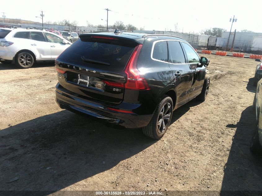 2022 VOLVO XC60 MOMENTUM VIN: YV4L12RK6N1088741