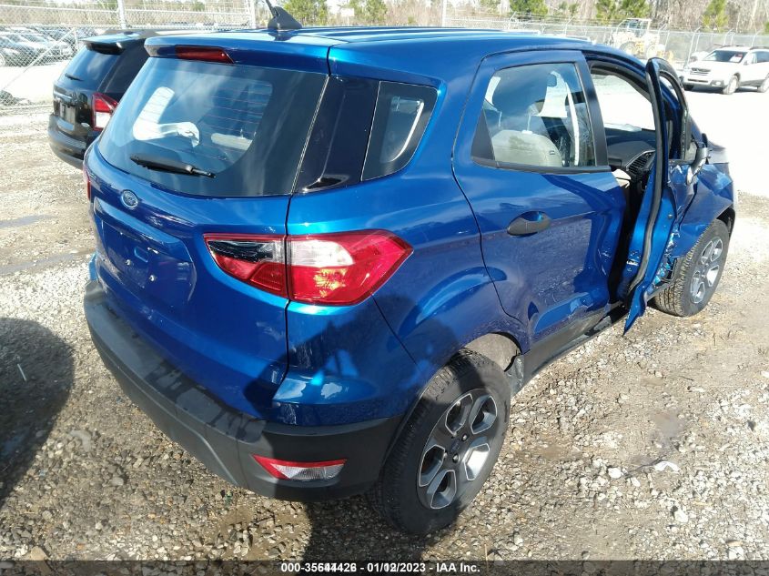 2021 FORD ECOSPORT S VIN: MAJ3S2FE1MC405073