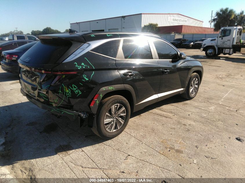 2022 HYUNDAI TUCSON HYBRID BLUE VIN: KM8JBCA1XNU029914