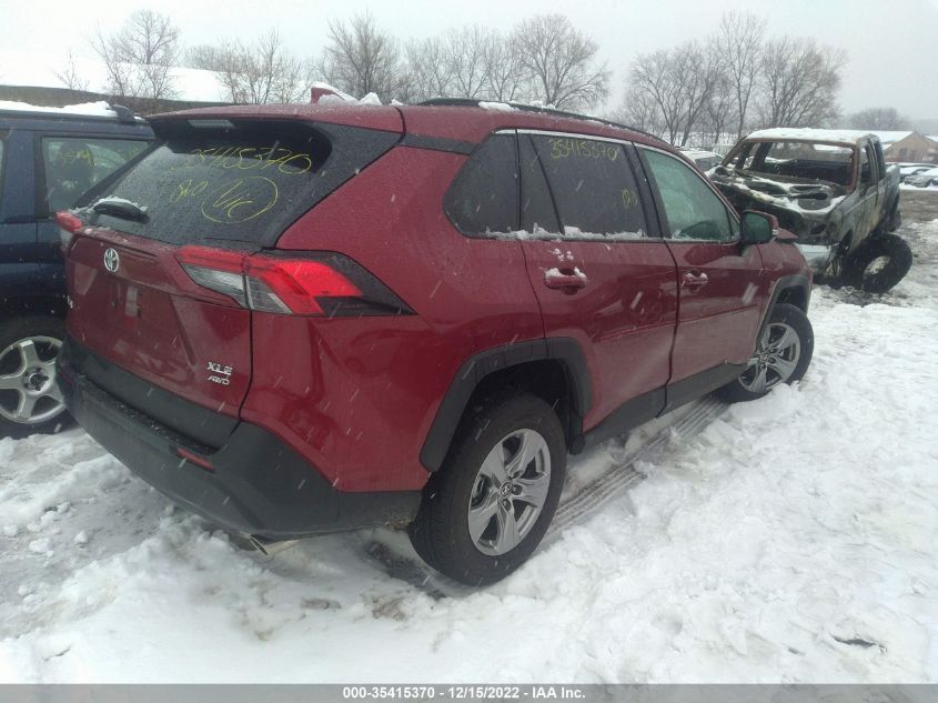 2022 TOYOTA RAV4 XLE VIN: 2T3P1RFV1NW270781
