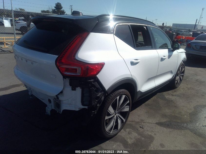 2022 VOLVO XC40 RECHARGE PURE TWIN PLUS VIN: YV4ED3UR8N2700085