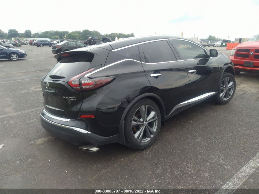 2021 NISSAN MURANO PLATINUM VIN: 5N1AZ2DS9MC132370