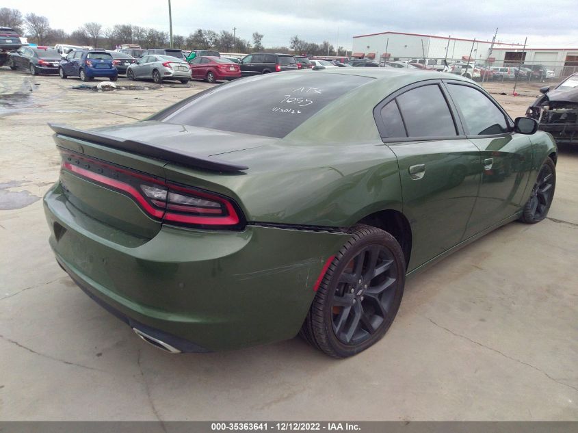 2022 DODGE CHARGER SXT VIN: 2C3CDXBG4NH111078