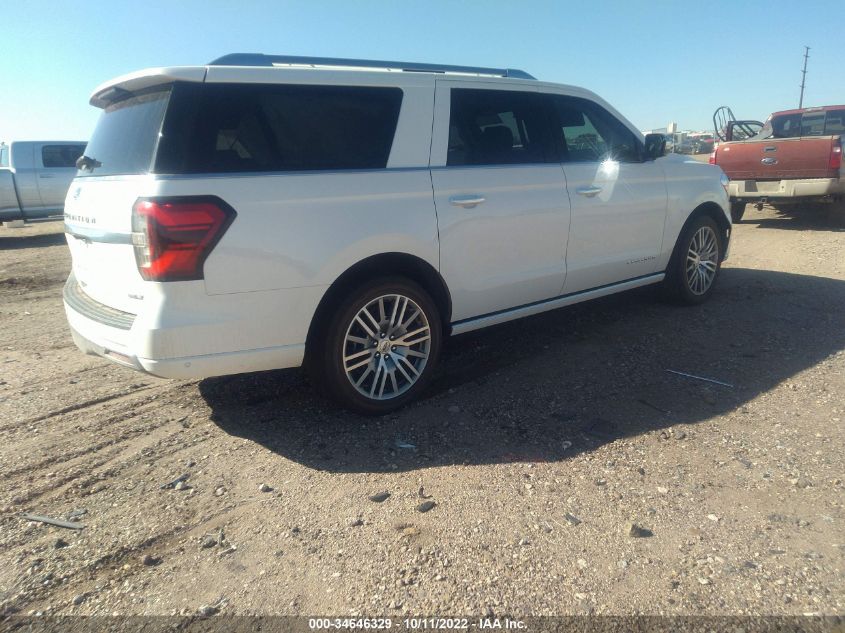 2022 FORD EXPEDITION MAX PLATINUM VIN: 1FMJK1MT7NEA08398