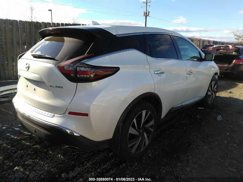 2022 NISSAN MURANO SL VIN: 5N1AZ2CS2NC129507