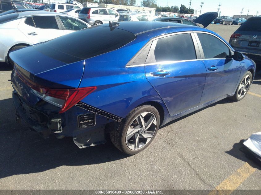 2022 HYUNDAI ELANTRA SEL VIN: 5NPLN4AG1NH054726