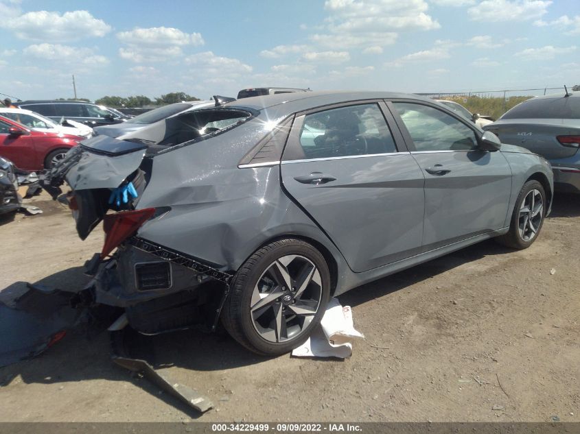 2022 HYUNDAI ELANTRA LIMITED VIN: KMHLP4AG9NU353795