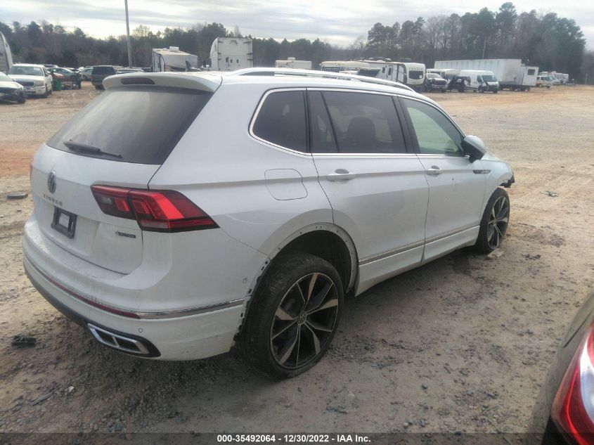 2022 VOLKSWAGEN TIGUAN SEL R-LINE VIN: 3VV4B7AX4NM053712