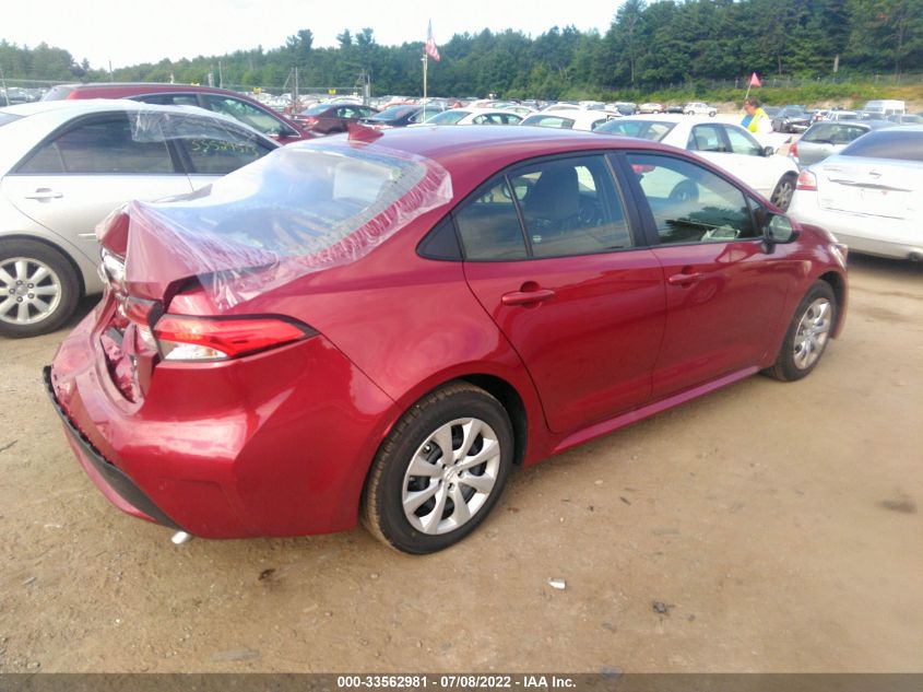 2022 TOYOTA COROLLA LE VIN: JTDEPMAE0NJ217469