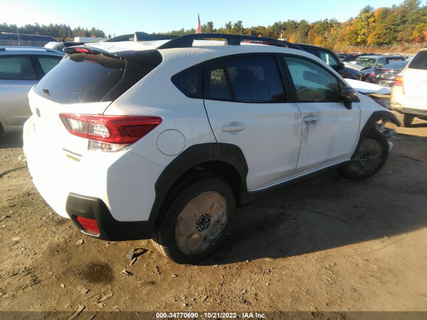 2022 SUBARU CROSSTREK SPORT VIN: JF2GTHRCXNH276617