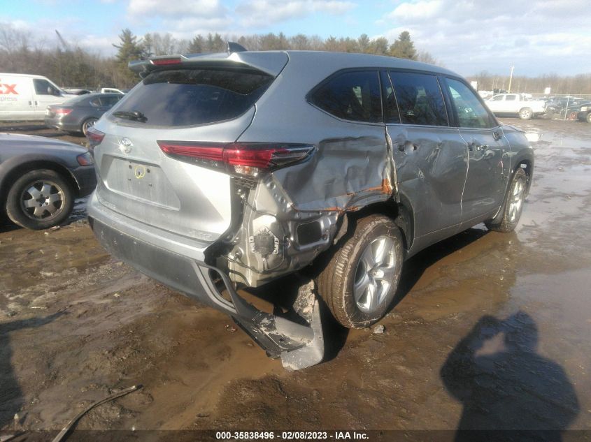 2022 TOYOTA HIGHLANDER LE VIN: 5TDBZRBH3NS213275