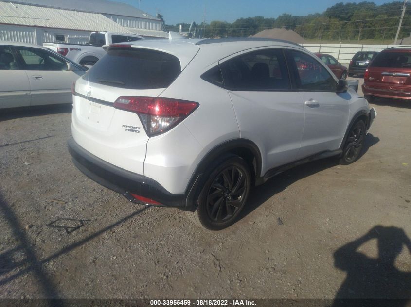 2022 HONDA HR-V SPORT VIN: 3CZRU6H13NM761115