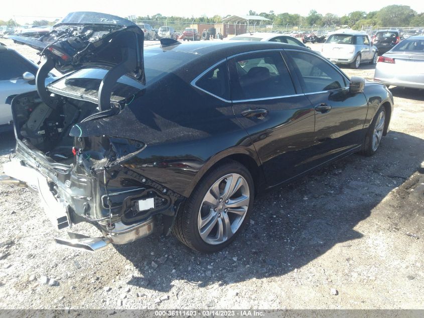 2022 ACURA TLX W/TECHNOLOGY PACKAGE VIN: 19UUB5F42NA004833