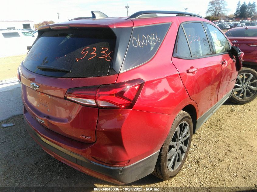 2022 CHEVROLET EQUINOX RS VIN: 2GNAXMEV2N6115569
