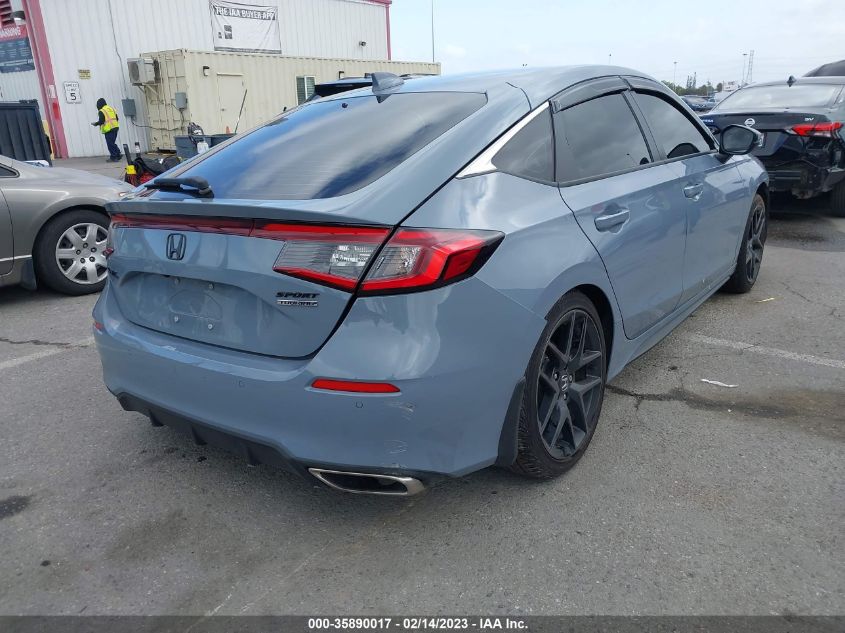 2022 HONDA CIVIC HATCHBACK SPORT TOURING VIN: 19XFL1H8XNE020045
