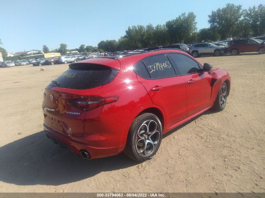 2022 ALFA ROMEO STELVIO VELOCE VIN: ZASPAKBN3N7D37851