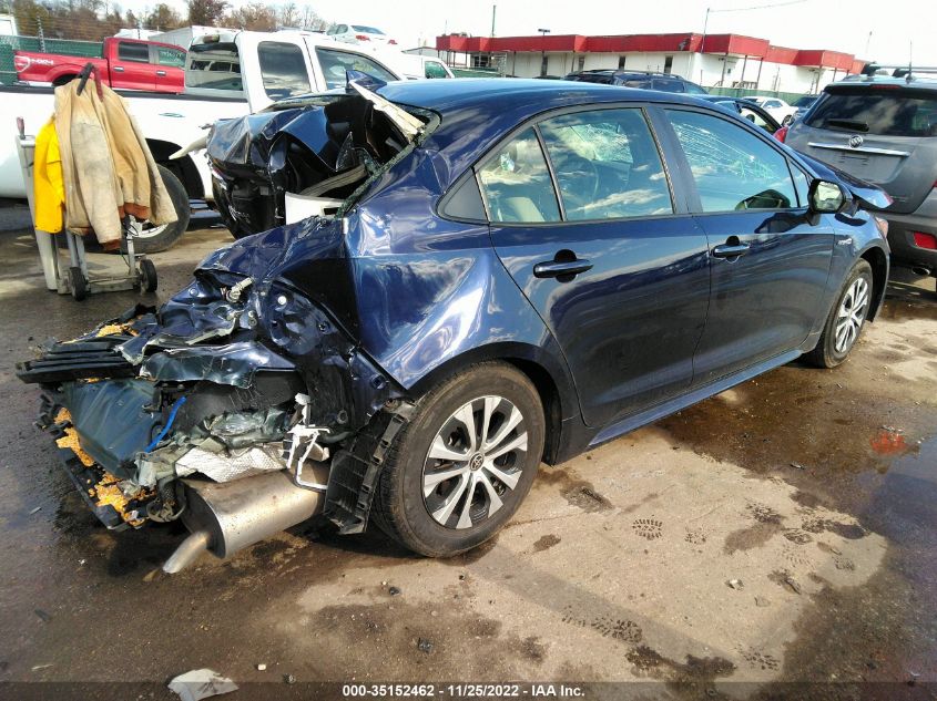 2021 TOYOTA COROLLA HYBRID LE VIN: JTDEAMDE1MJ009967