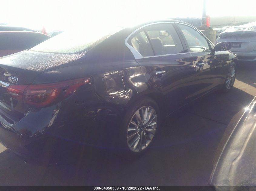 2021 INFINITI Q50 3.0T LUXE VIN: JN1EV7BP7MM706202