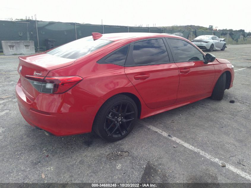 2022 HONDA CIVIC SEDAN SPORT VIN: 2HGFE2F50NH576007